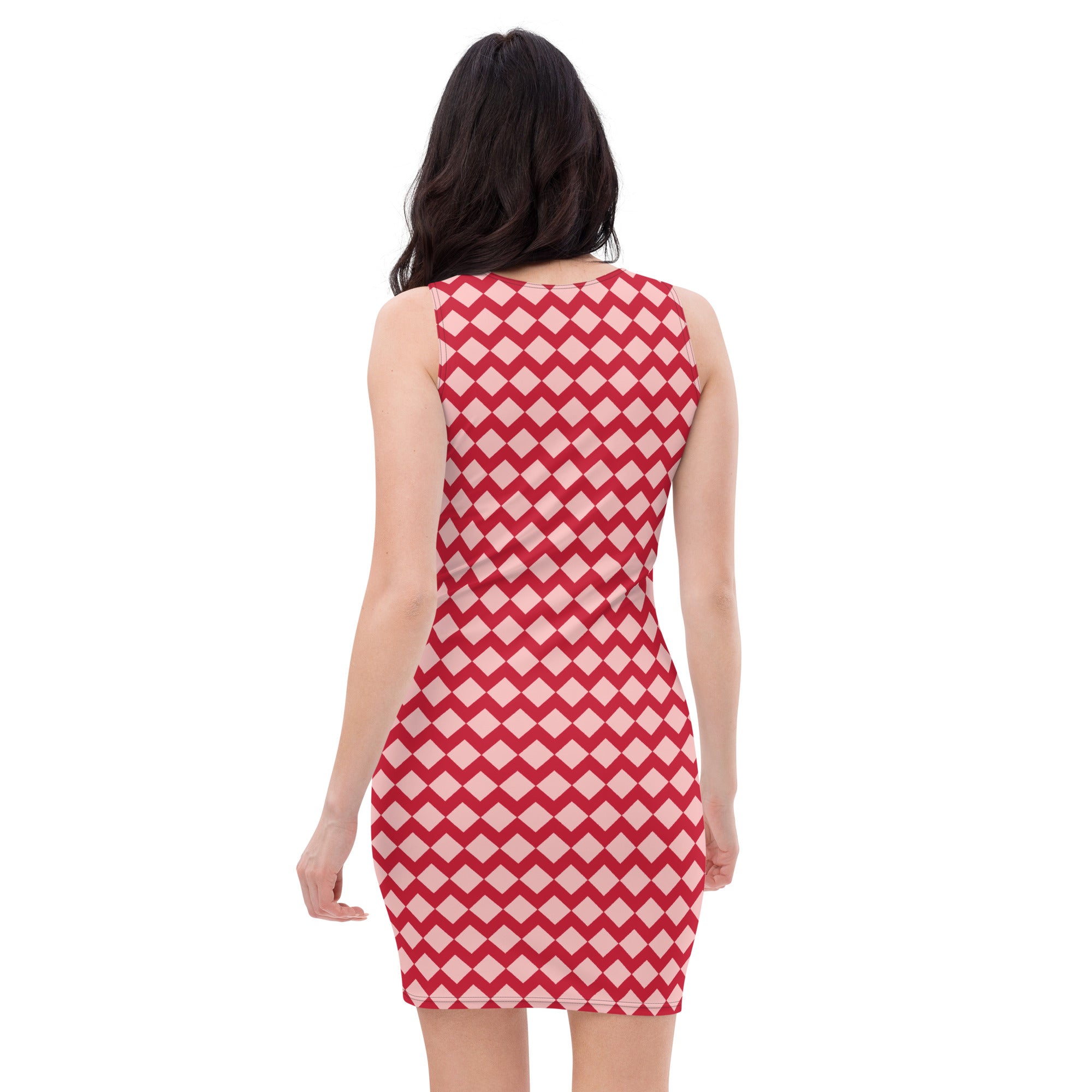 Red & Light Pink Dress