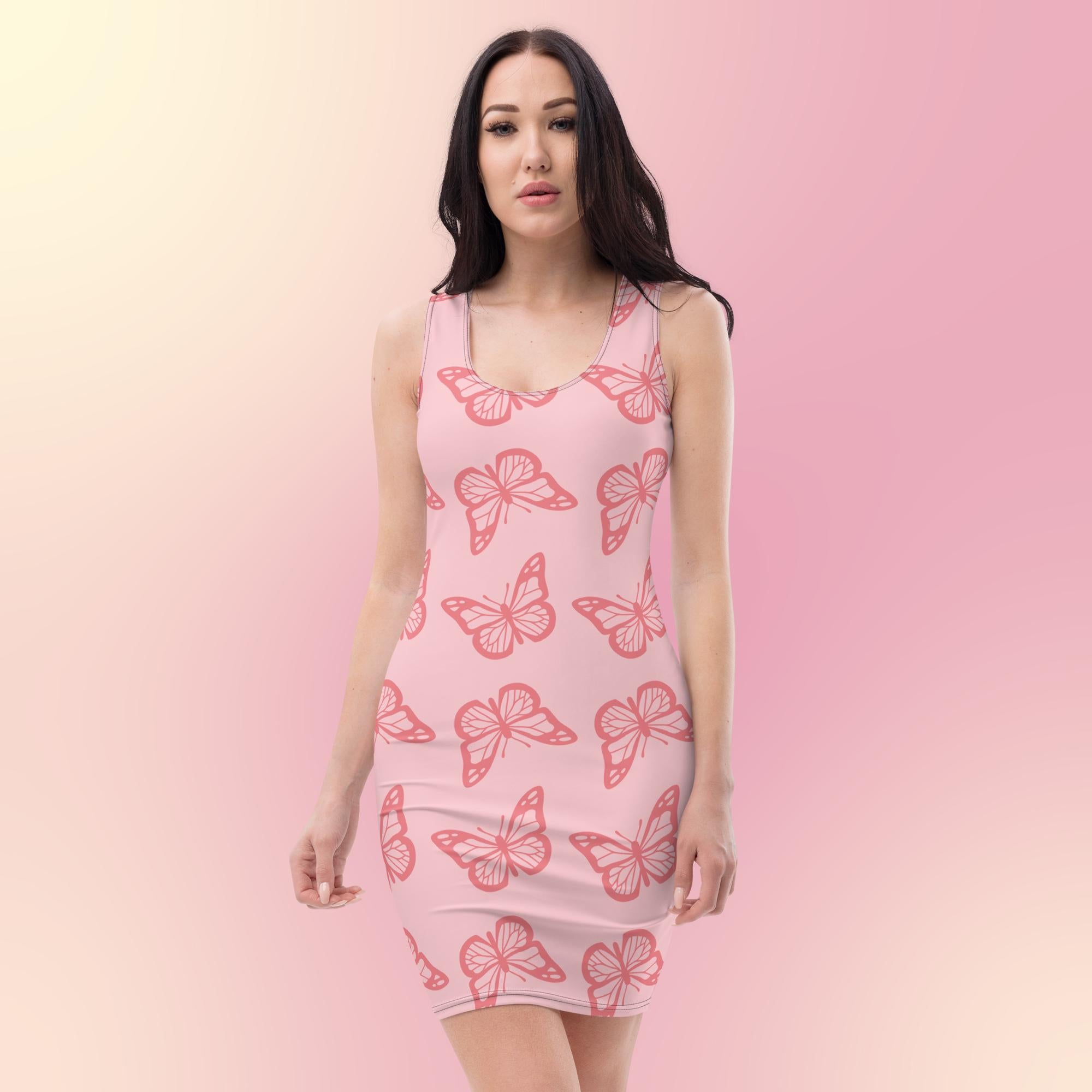Pink Butterfly Dress