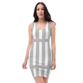 Gray & White Stripe Dress
