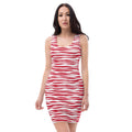 White & Red Dress
