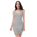 Grey & White Dress