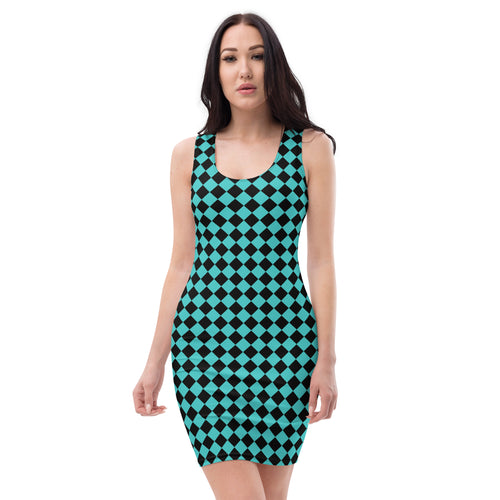 Black & Dark Turquoise Dress