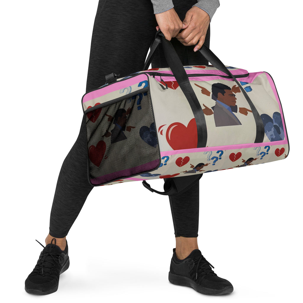 Pink Just Random Thoughts Duffle bag
