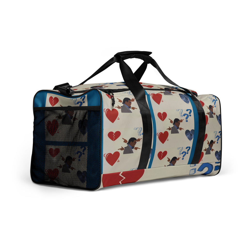 Blue Just random Thoughts Duffle bag