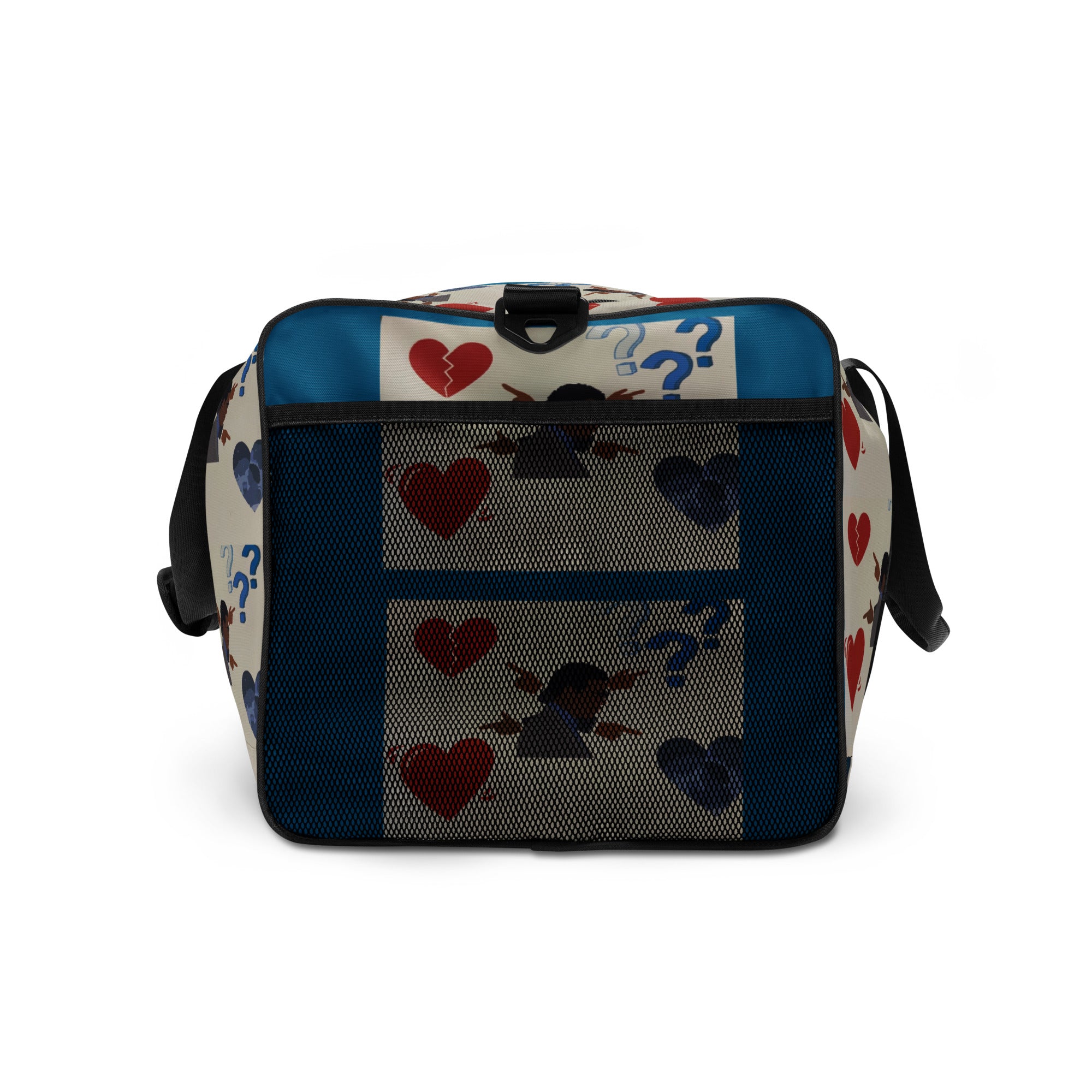 Blue Just random Thoughts Duffle bag