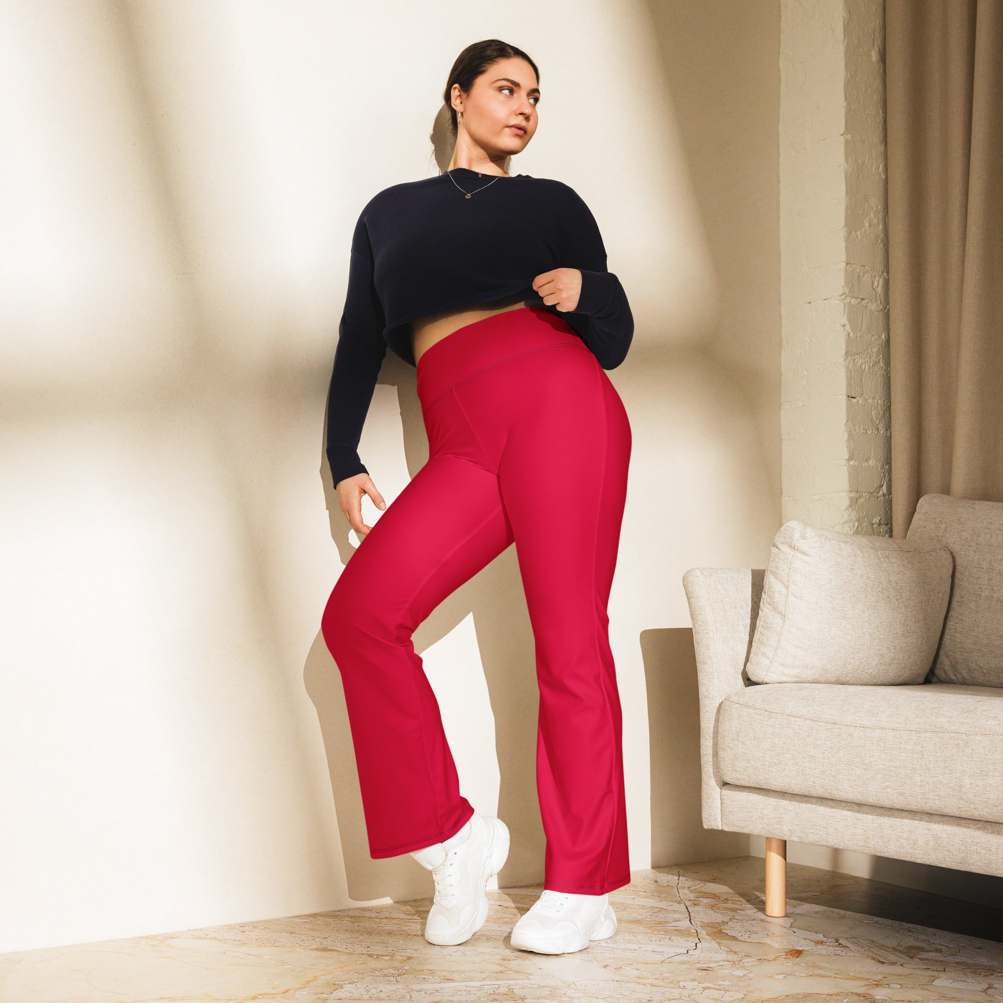 Brushstrokes Flare leggings