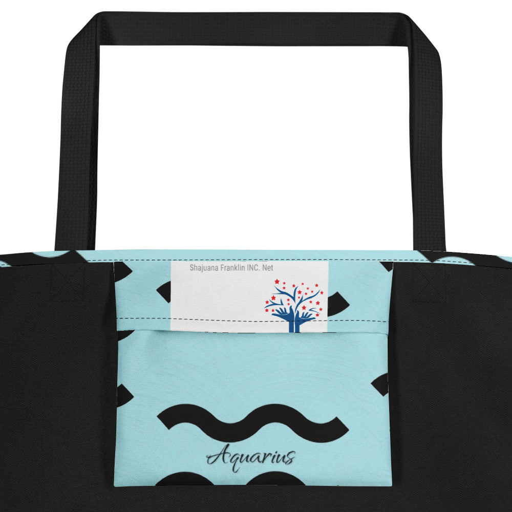 Aquarius Large Tote Bag