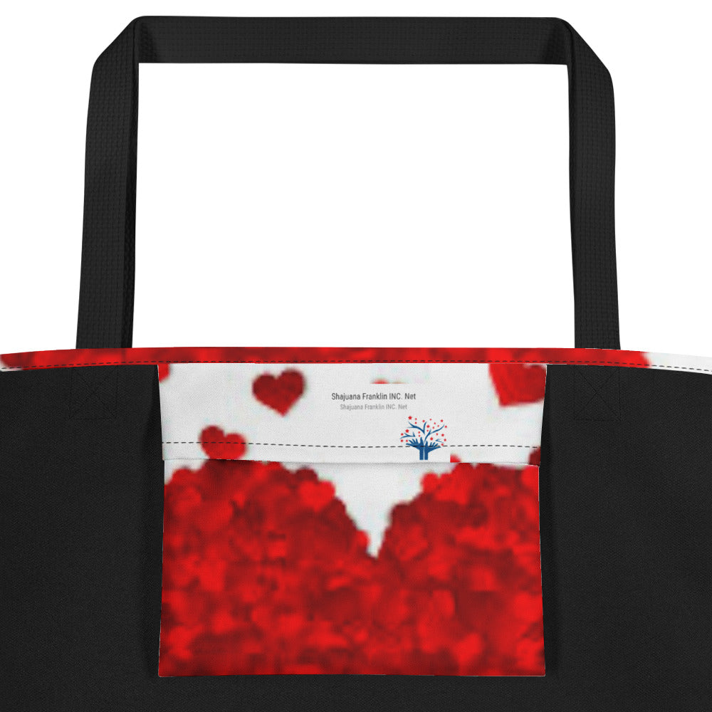 Red Heart's Large Tote Bag