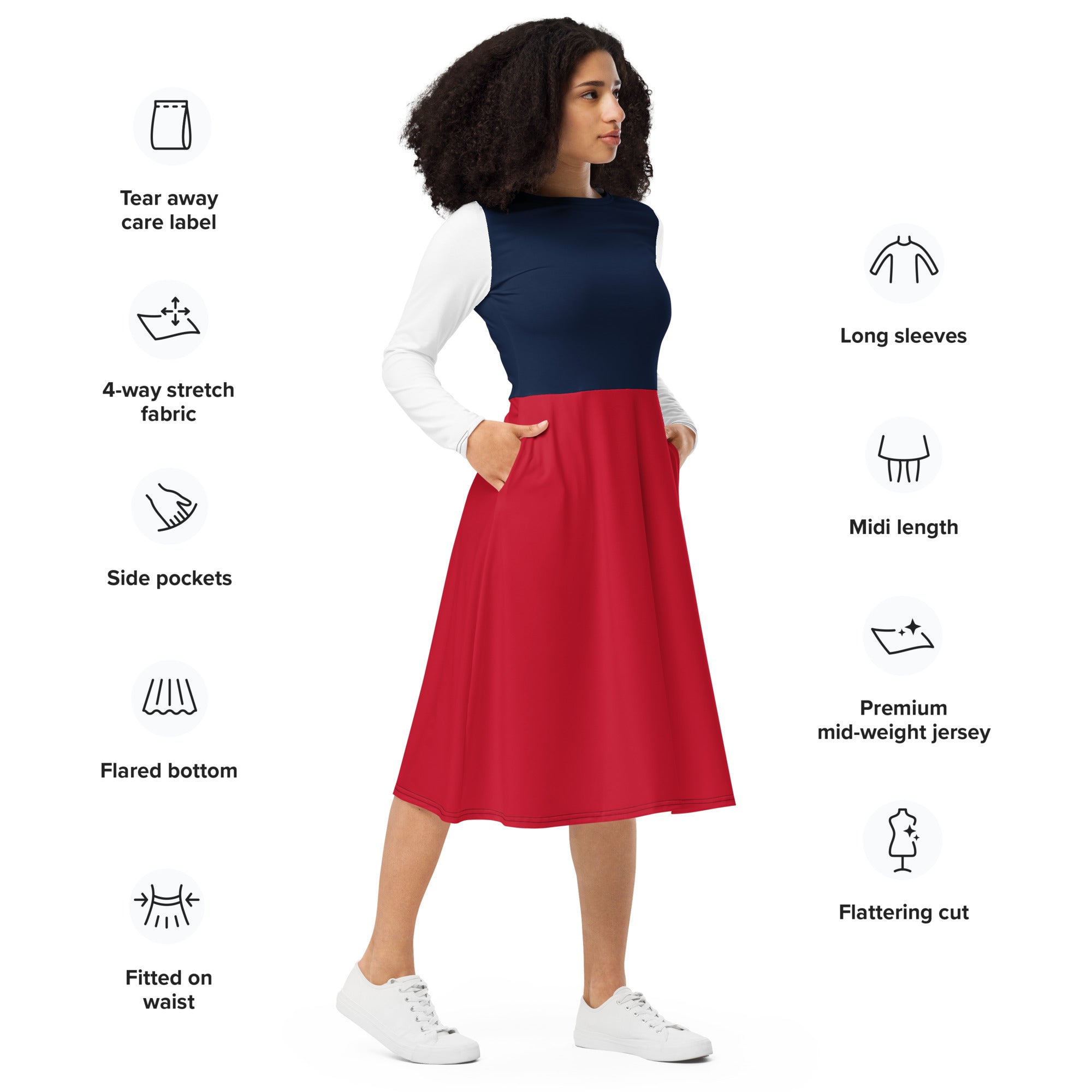 Pattern Midi dress