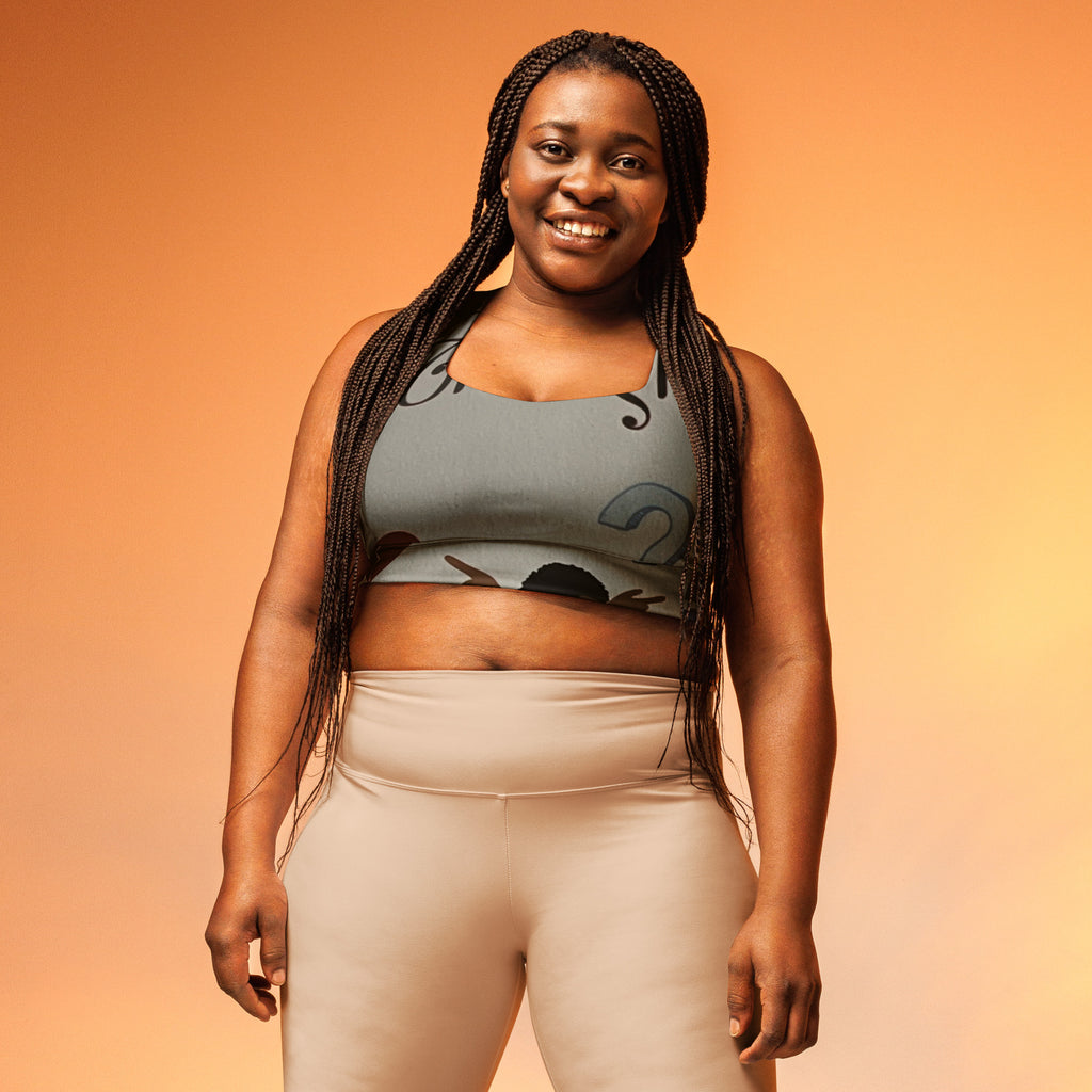 Just Random Thoughts Longline Sports Bra