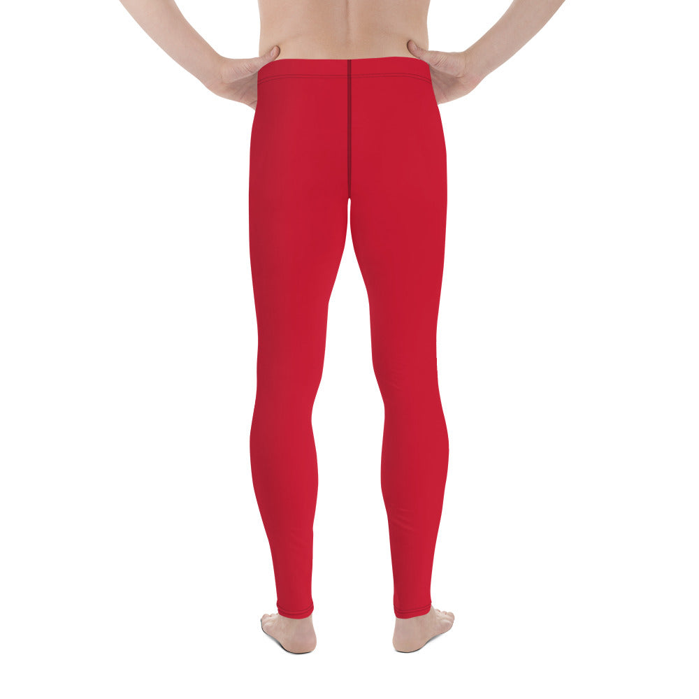Red Men's Leggings