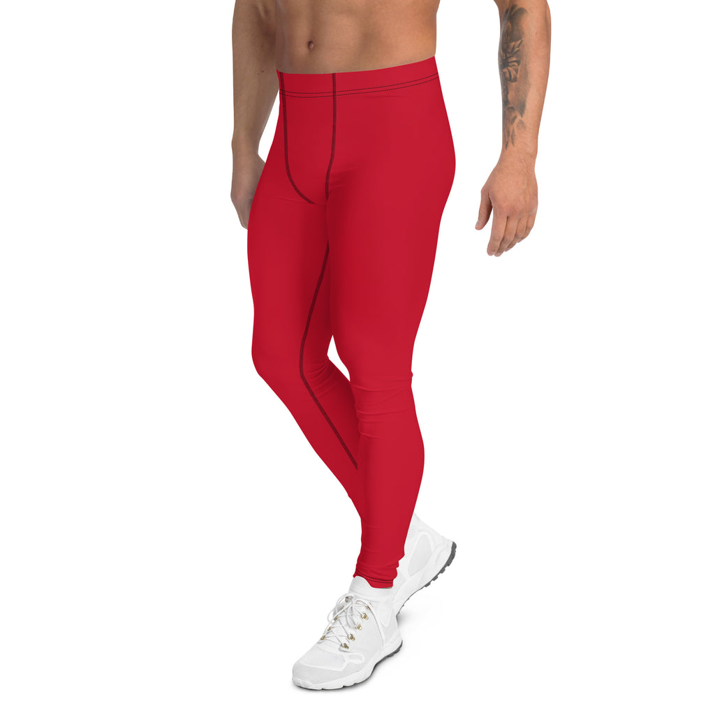 Red Men's Leggings