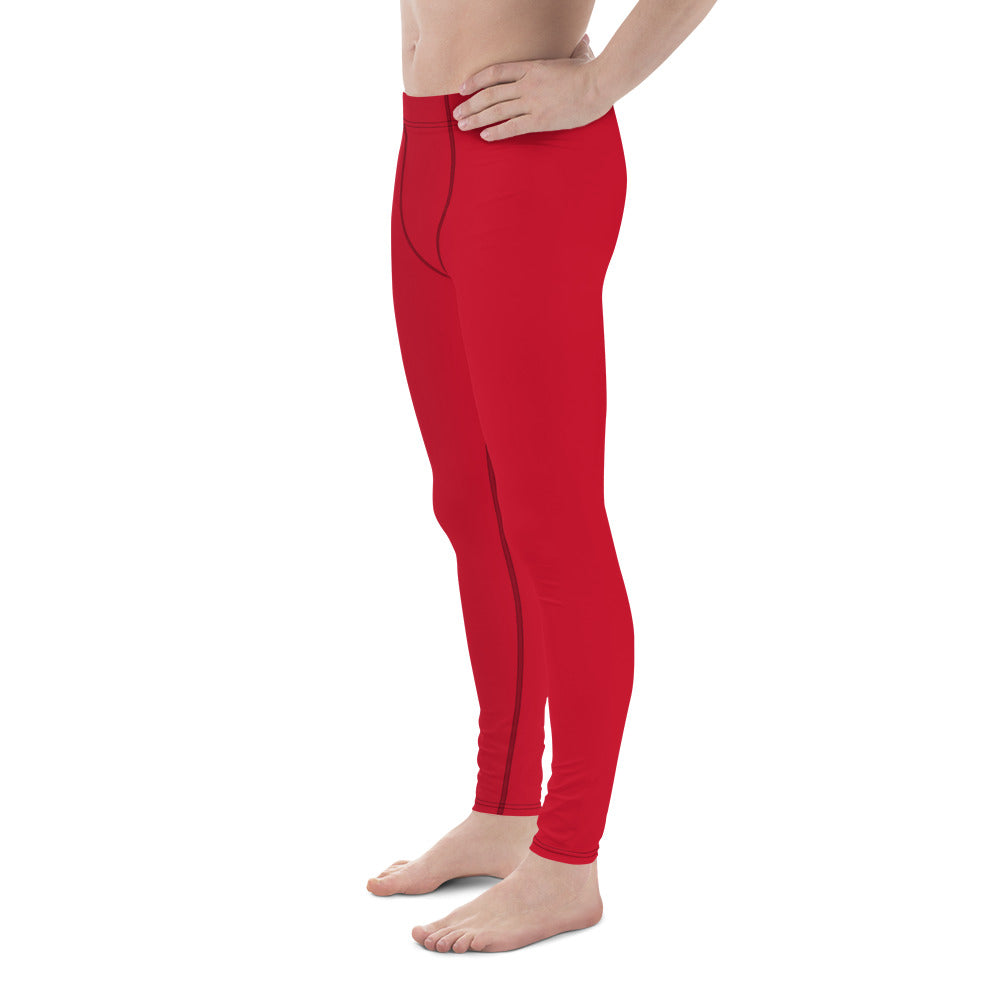 Red Men's Leggings