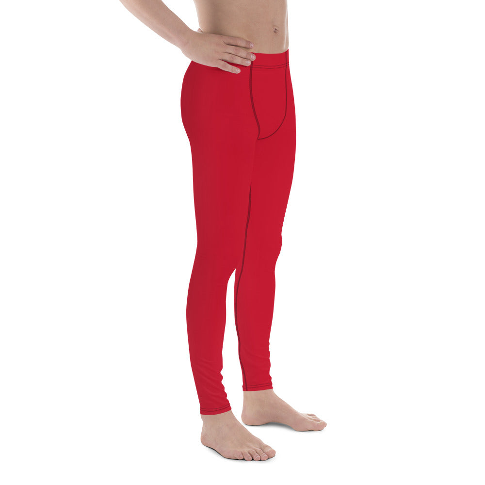 Red Men's Leggings