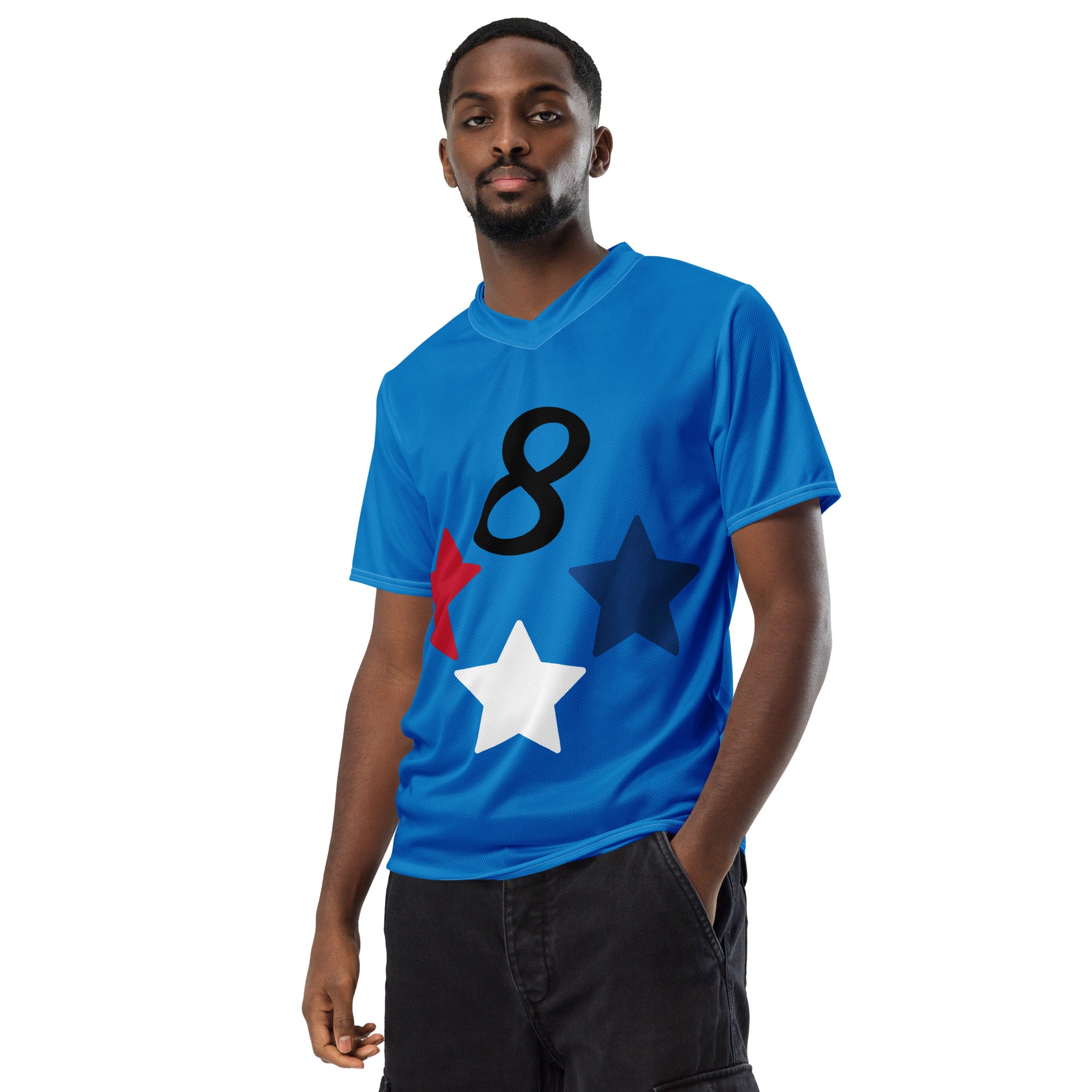 Red, White, Blue Sports jersey