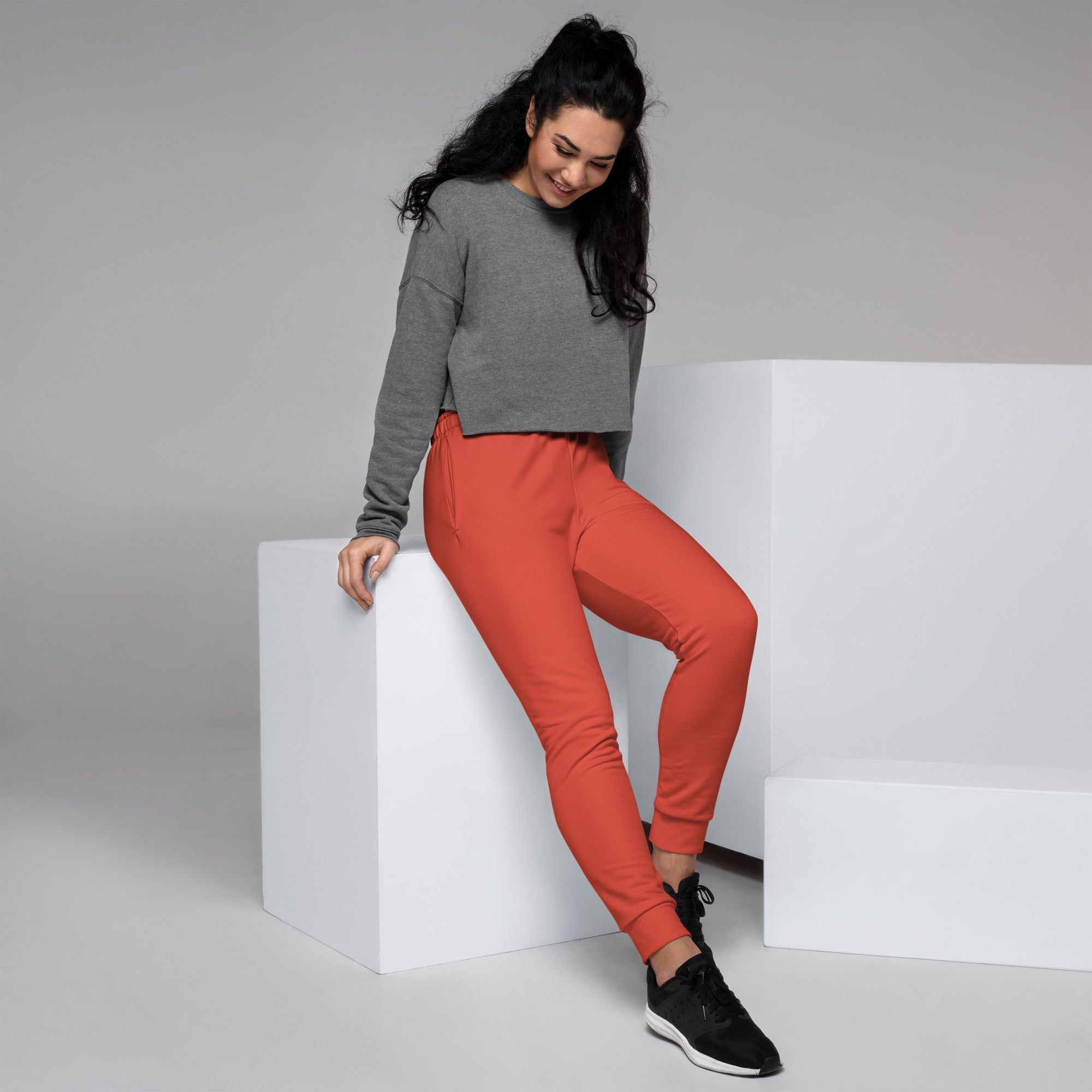 Orange Red Women's Joggers
