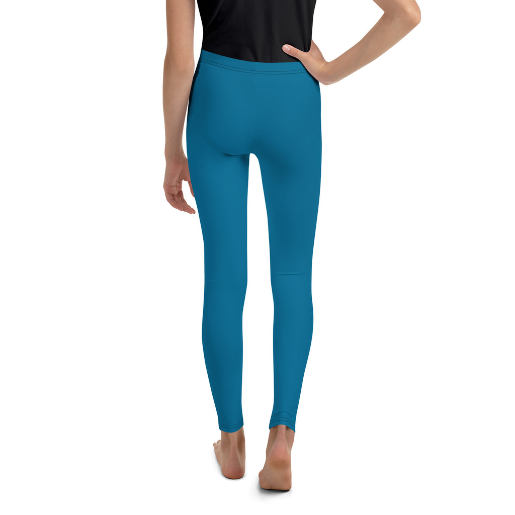 Cerulean Blue Youth Leggings