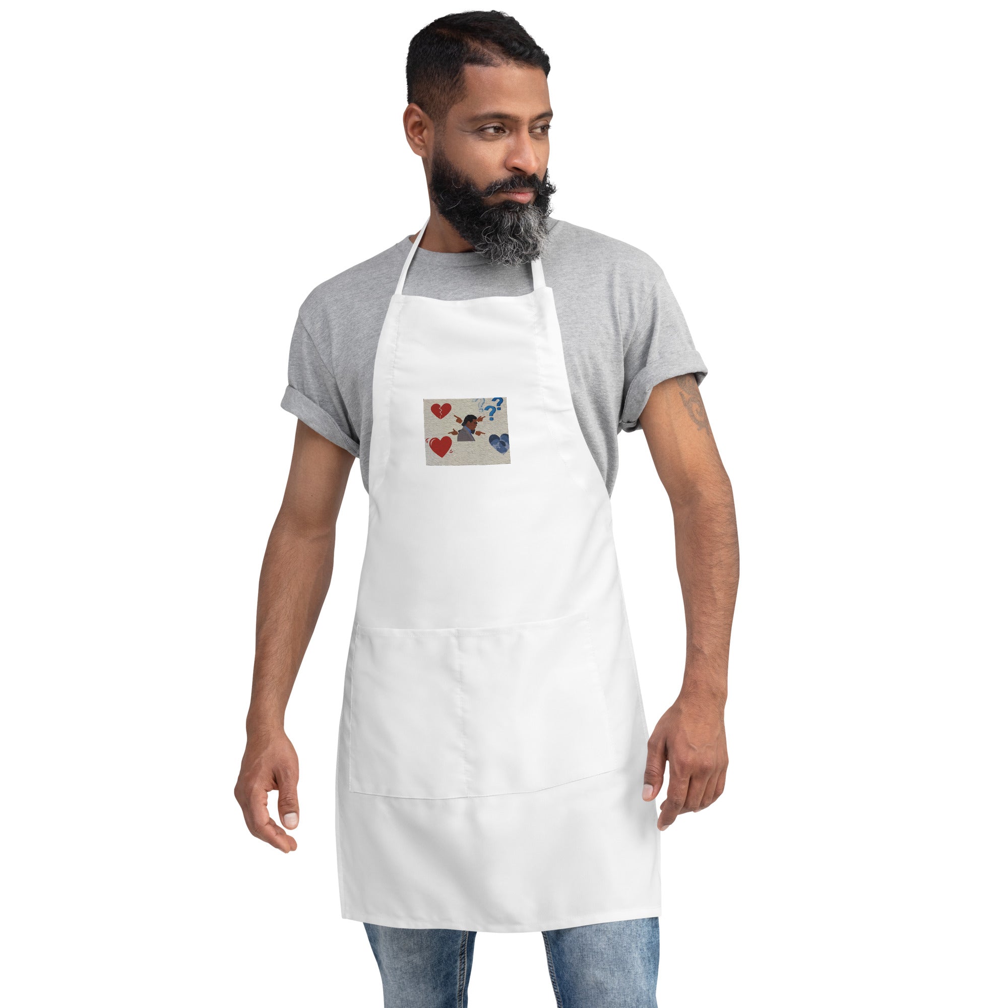 Just Random Thoughts Embroidered Apron