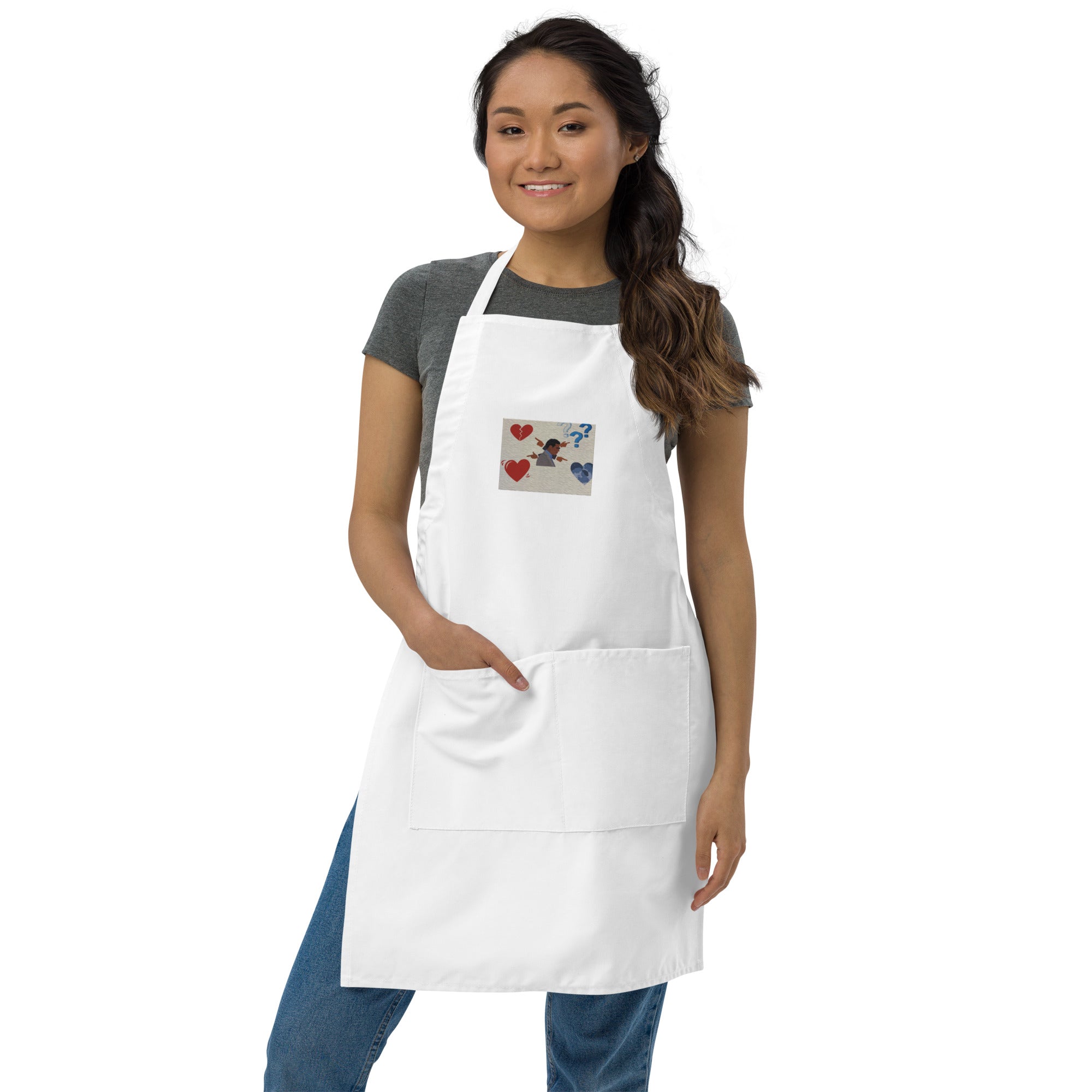 Just Random Thoughts Embroidered Apron