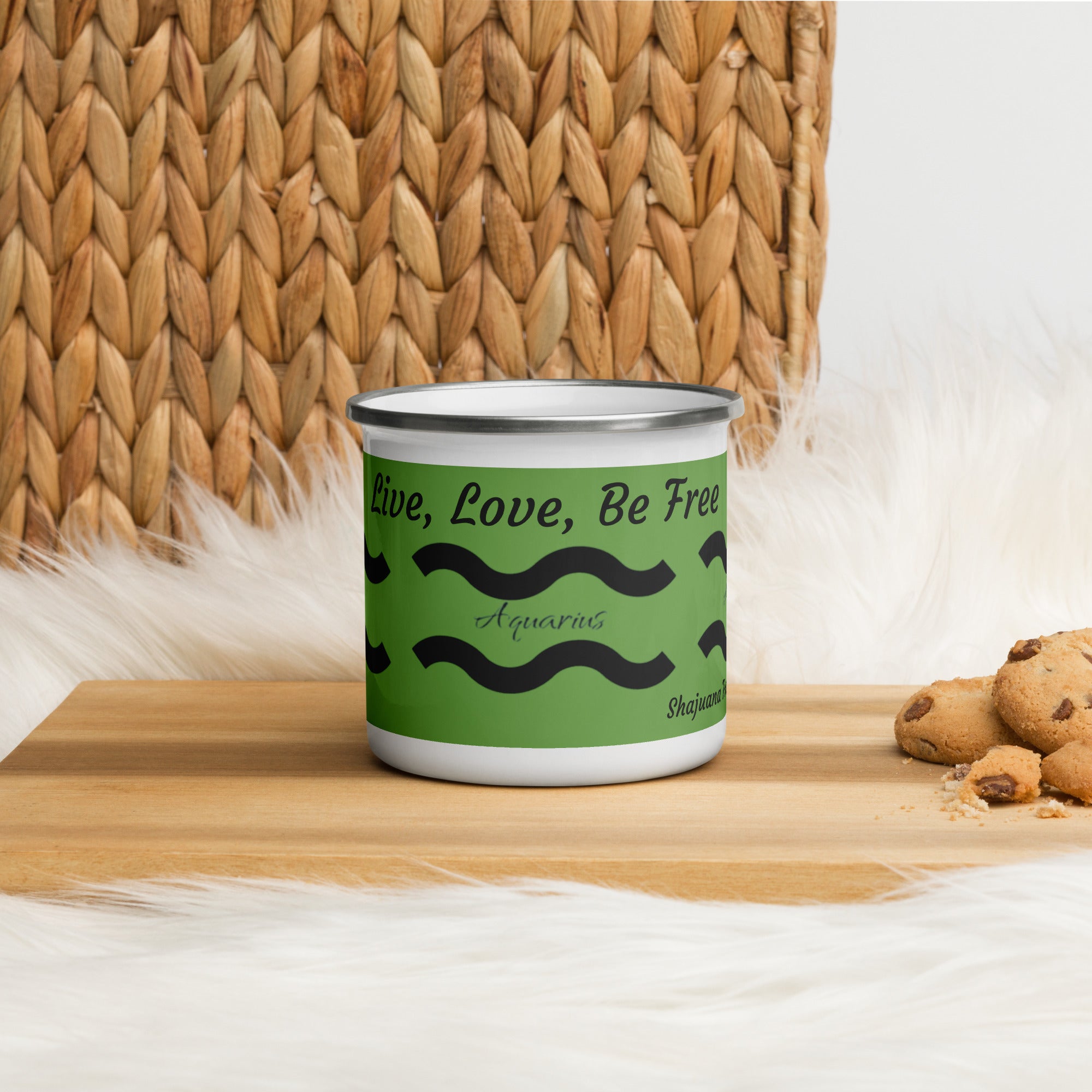 Aquarius Affirmation Enamel Mug