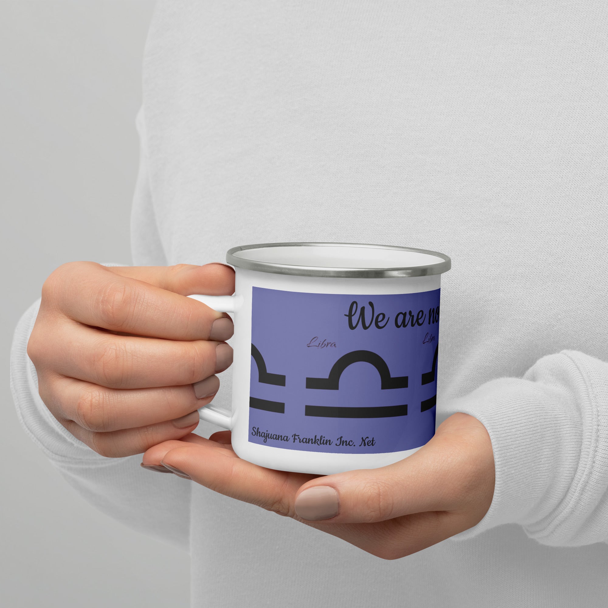 Libra Affirmation Enamel Mug