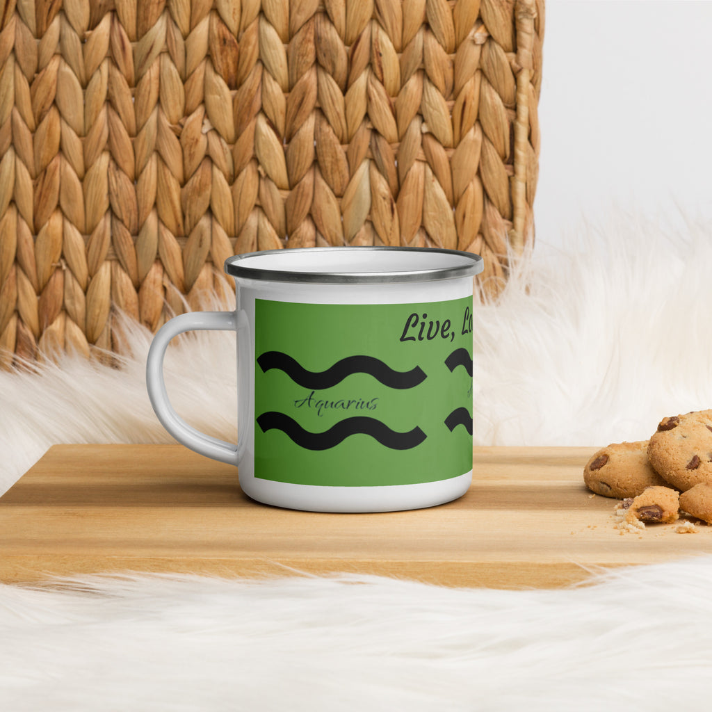 Aquarius Affirmation Enamel Mug