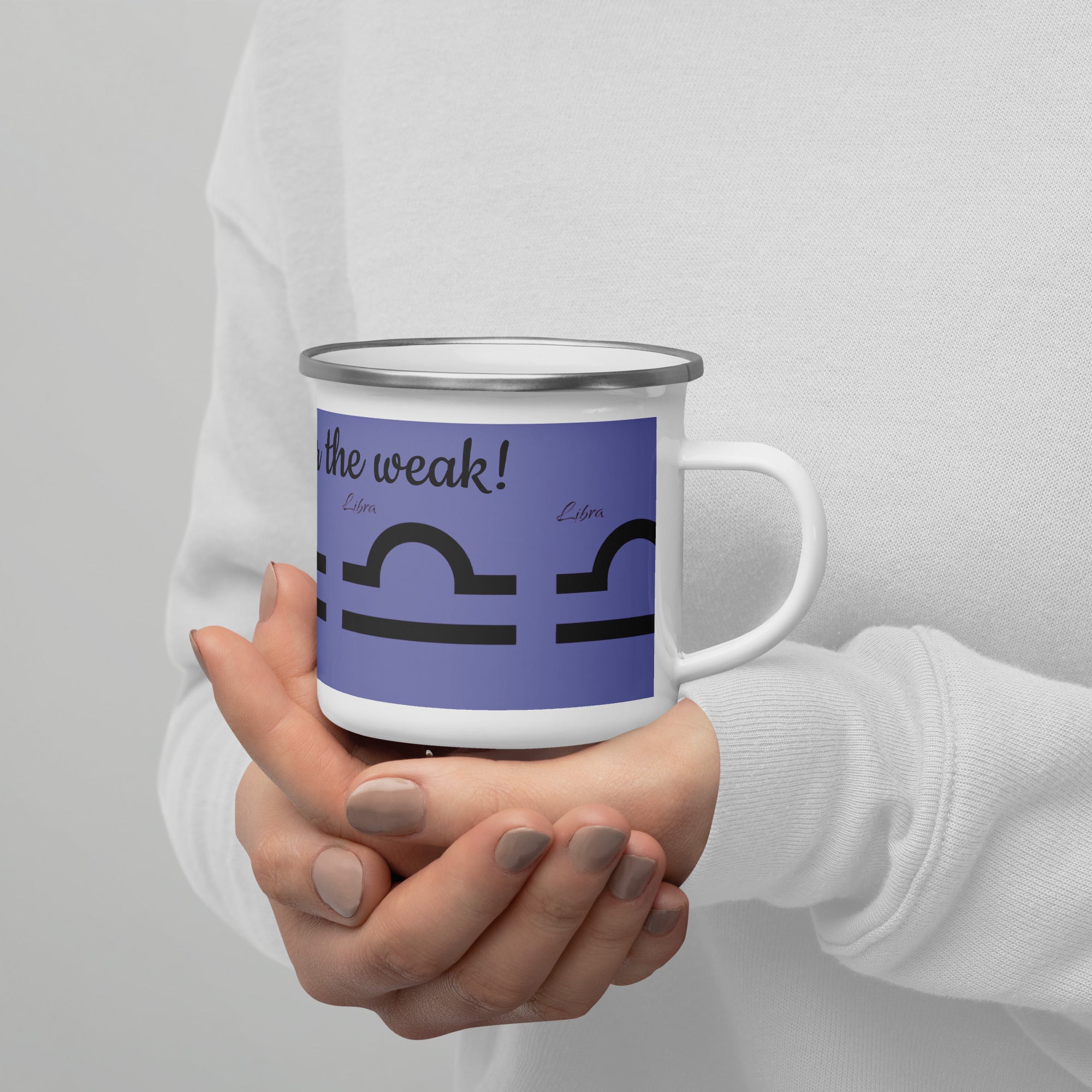 Libra Affirmation Enamel Mug