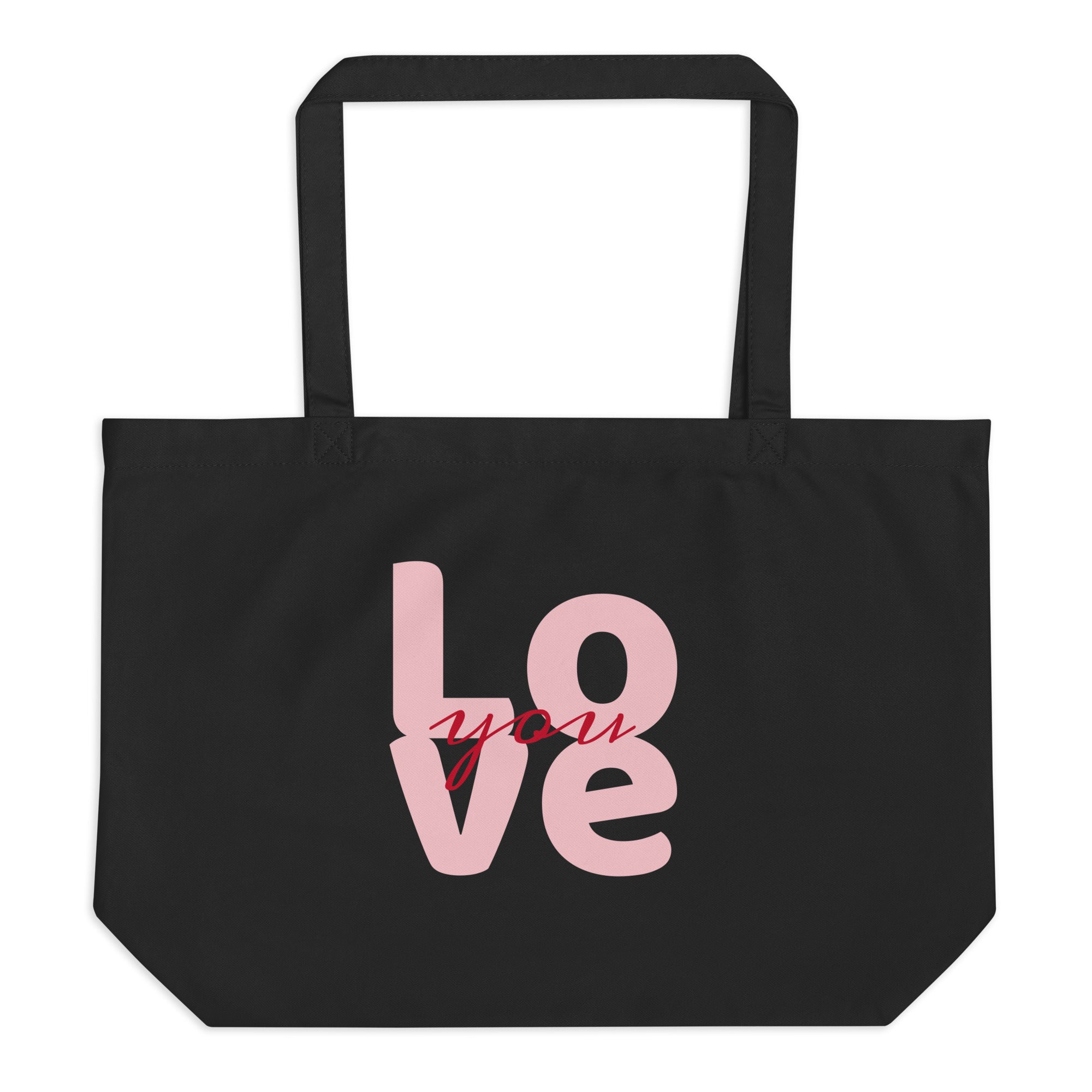 Love You Large organic tote bag