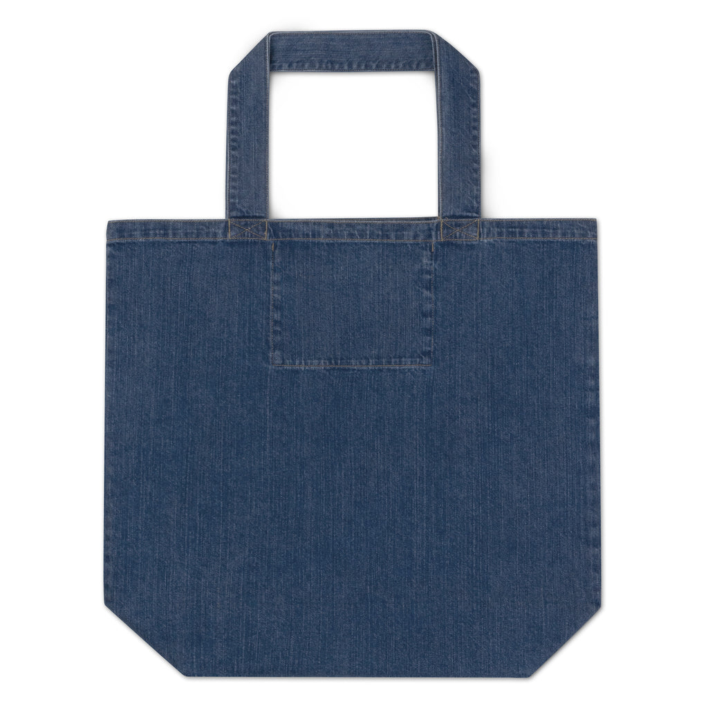 Just Random Thoughts Organic denim tote bag