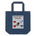 Just Random Thoughts Organic denim tote bag