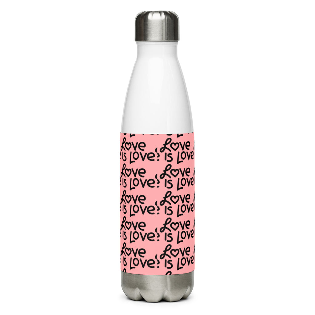 Stainless Steel Love Is Love Water Bottle