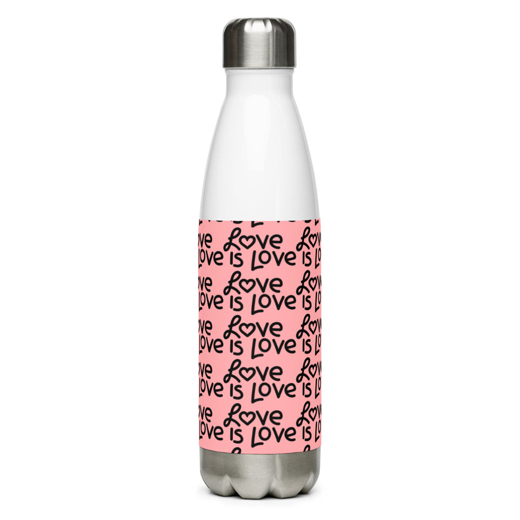 Stainless Steel Love Is Love Water Bottle