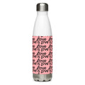 Stainless Steel Love Is Love Water Bottle