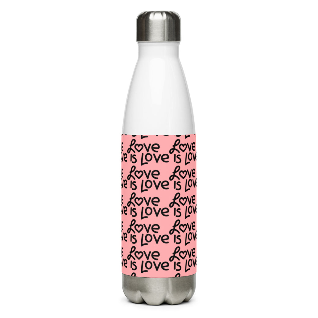 Stainless Steel Love Is Love Water Bottle