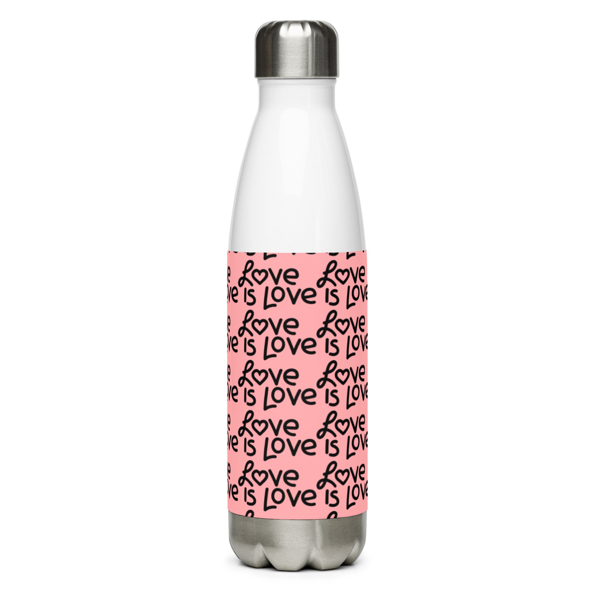 Stainless Steel Love Is Love Water Bottle