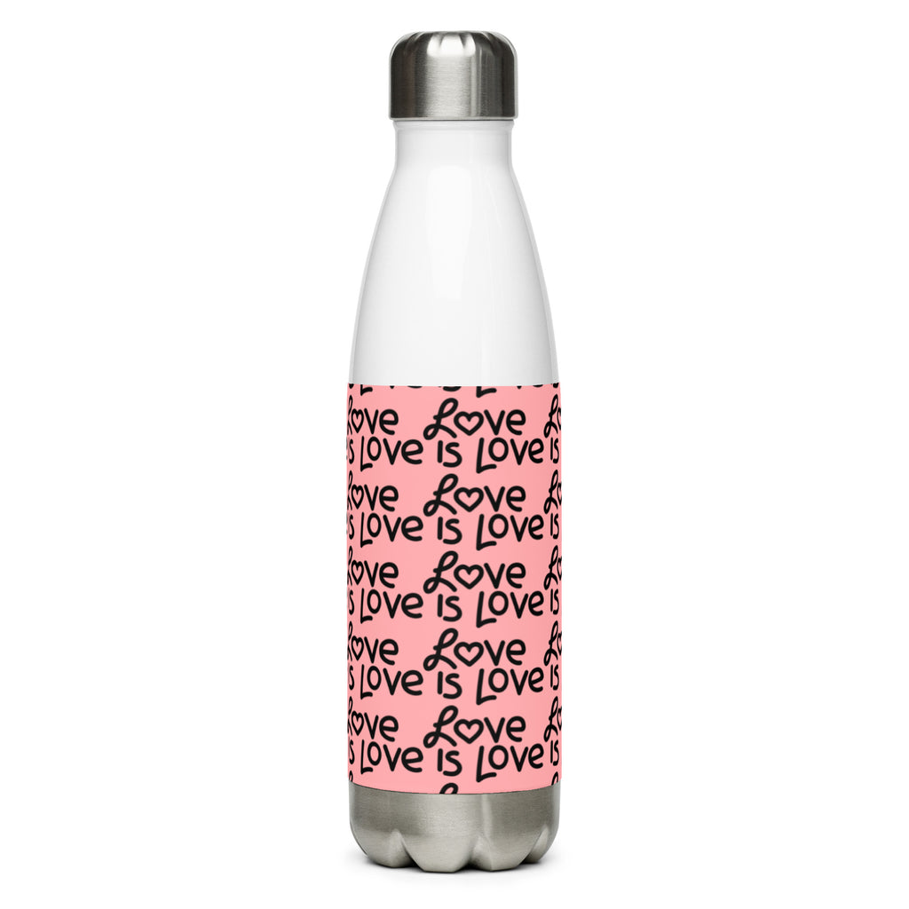 Stainless Steel Love Is Love Water Bottle