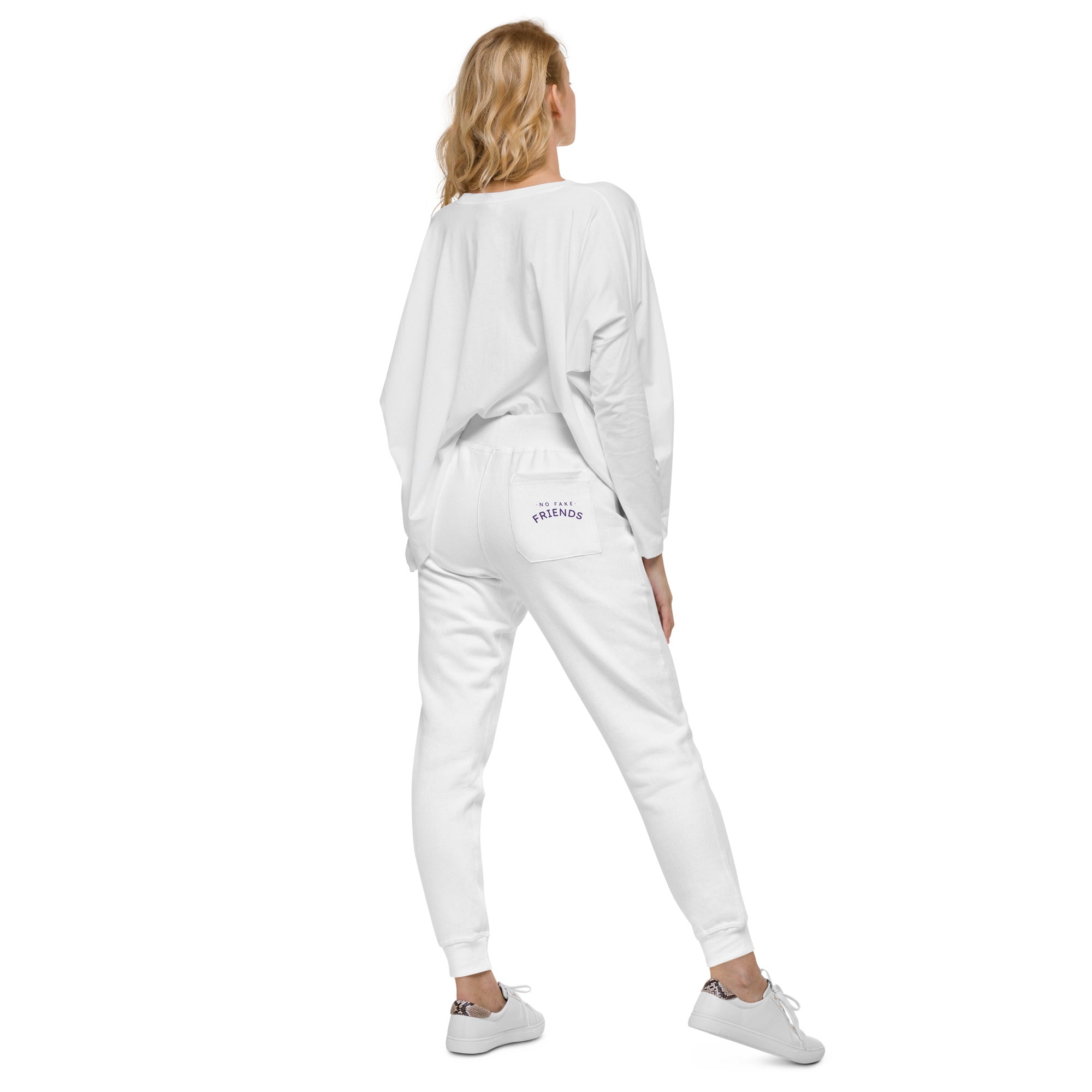 No Fake Friends fleece sweatpants