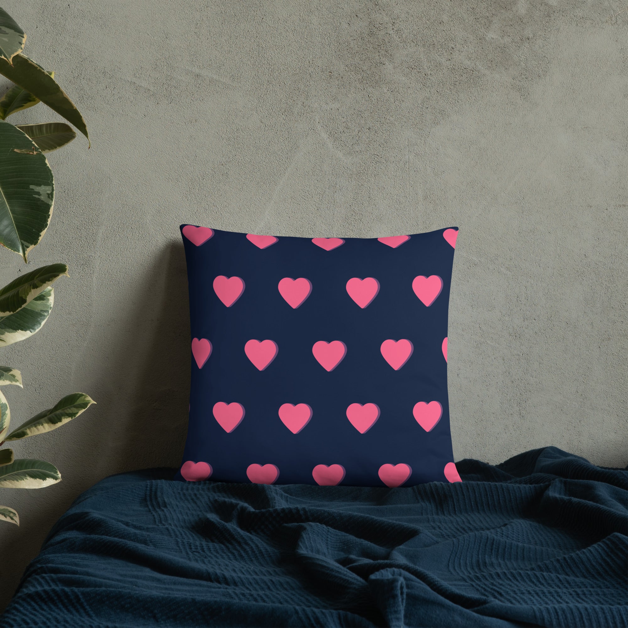 Pink Heart Decorative Pillows
