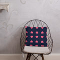 Pink Heart Decorative Pillows