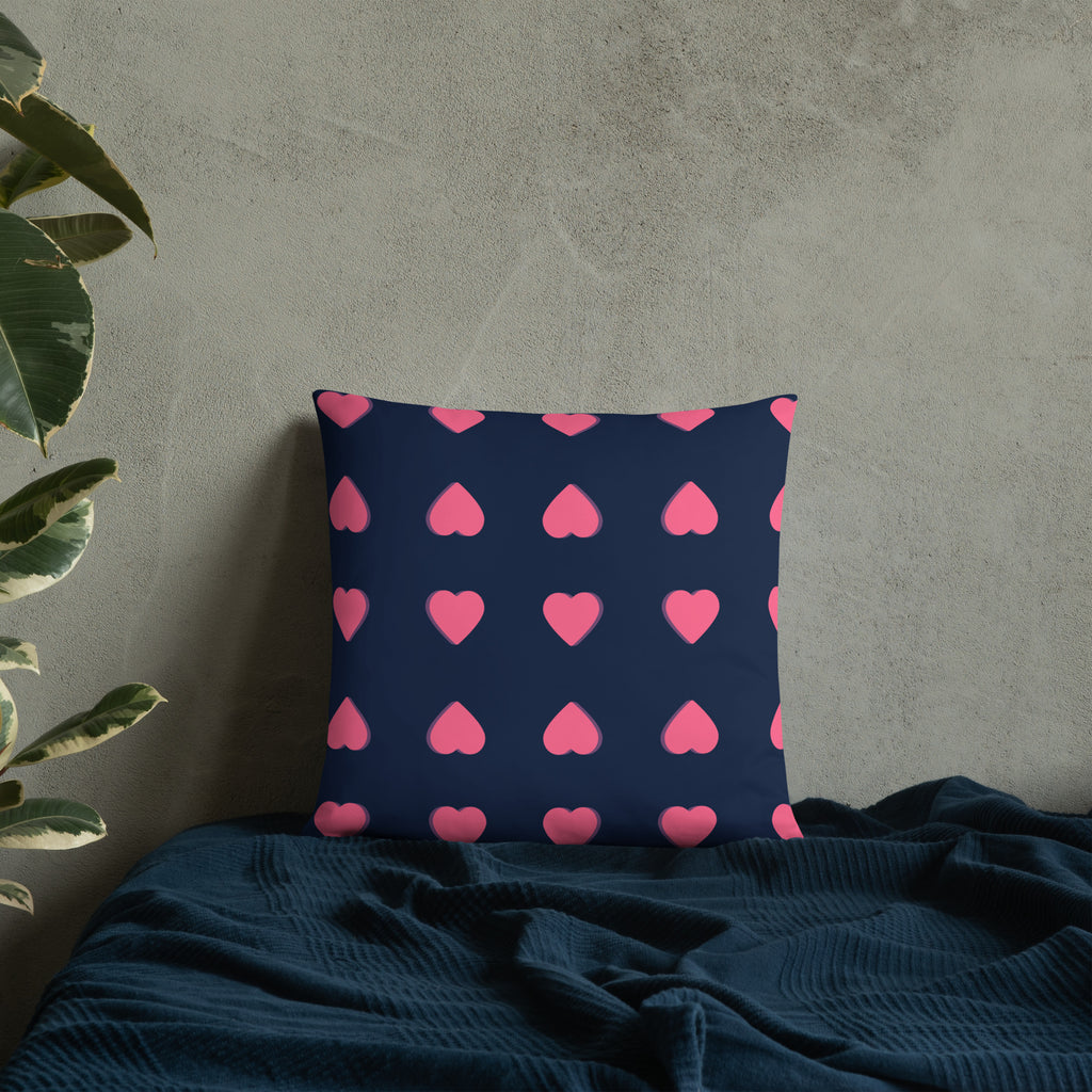 Pink Heart Decorative Pillows