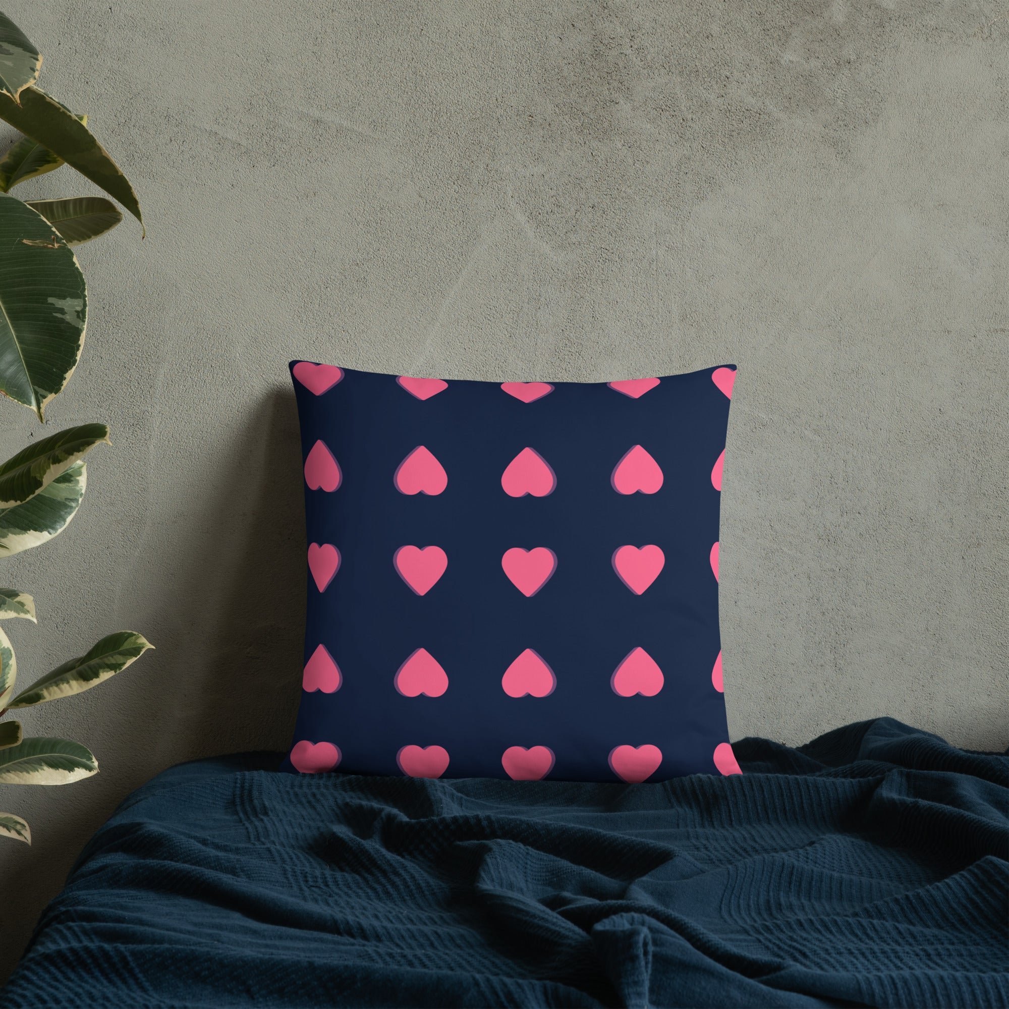 Pink Heart Decorative Pillows