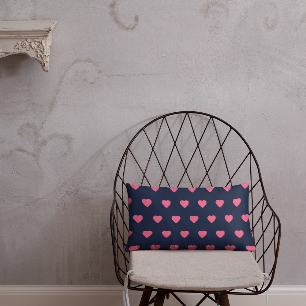 Pink Heart Decorative Pillows