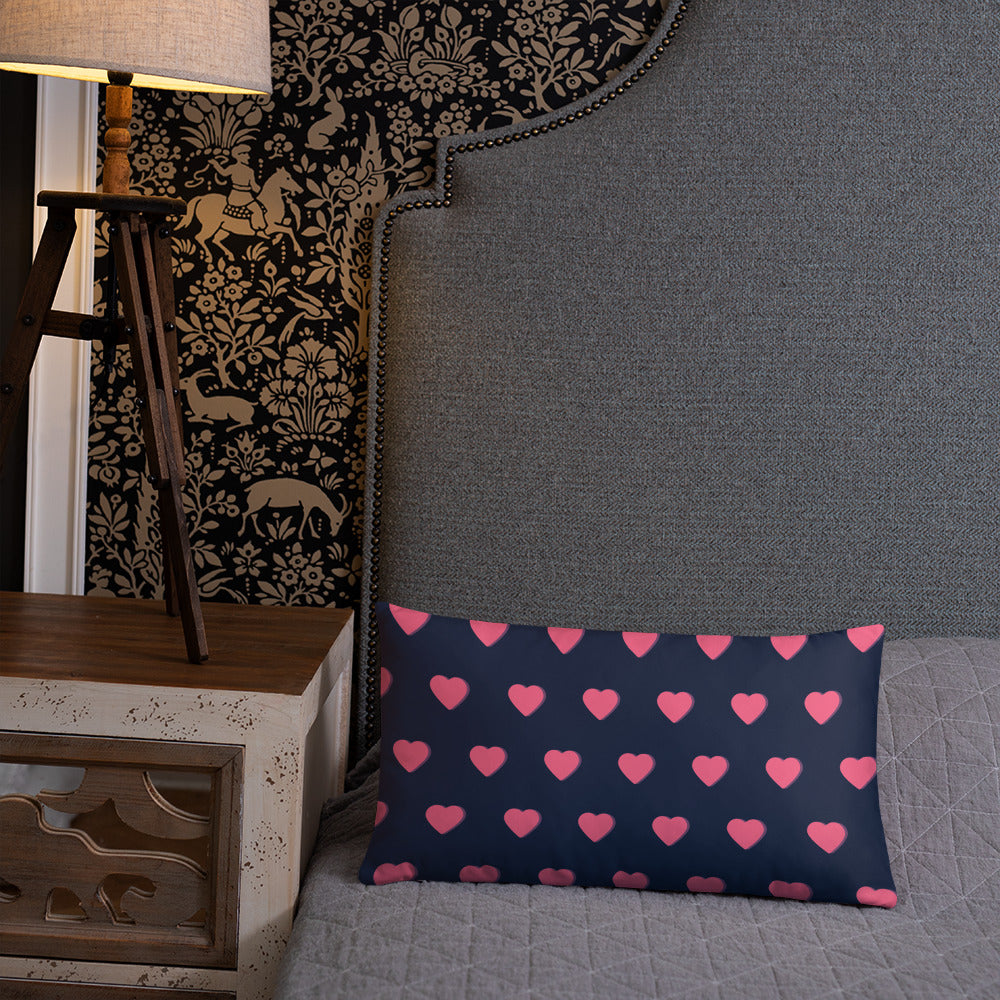 Pink Heart Decorative Pillows