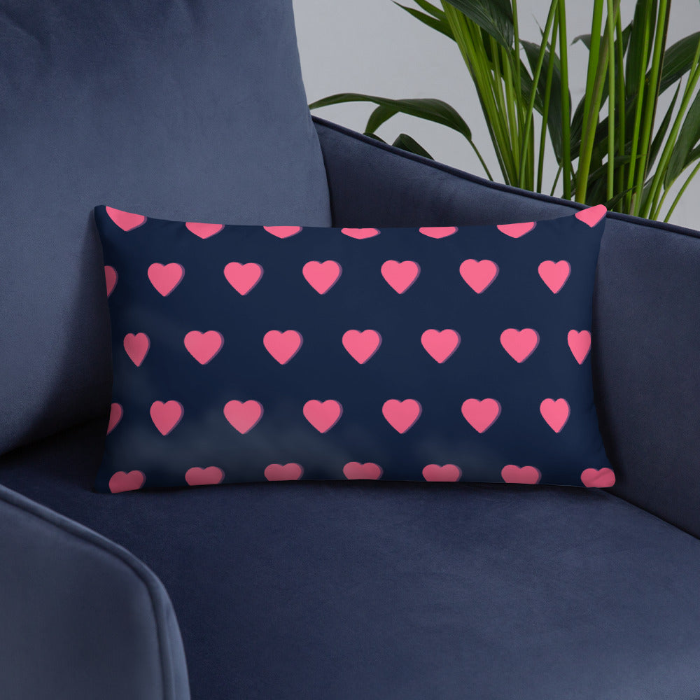Pink Heart Decorative Pillows