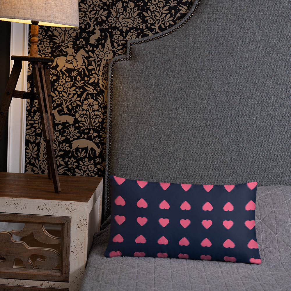 Pink Heart Decorative Pillows