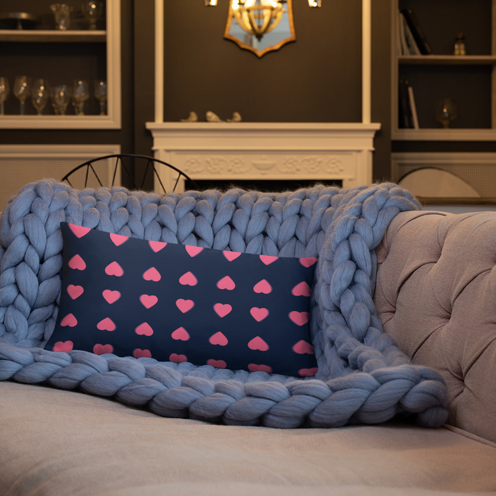 Pink Heart Decorative Pillows