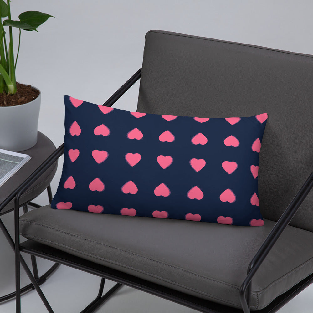 Pink Heart Decorative Pillows