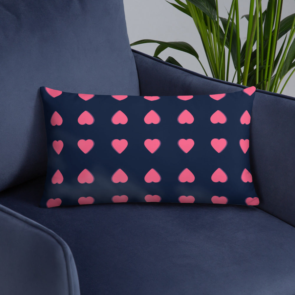Pink Heart Decorative Pillows