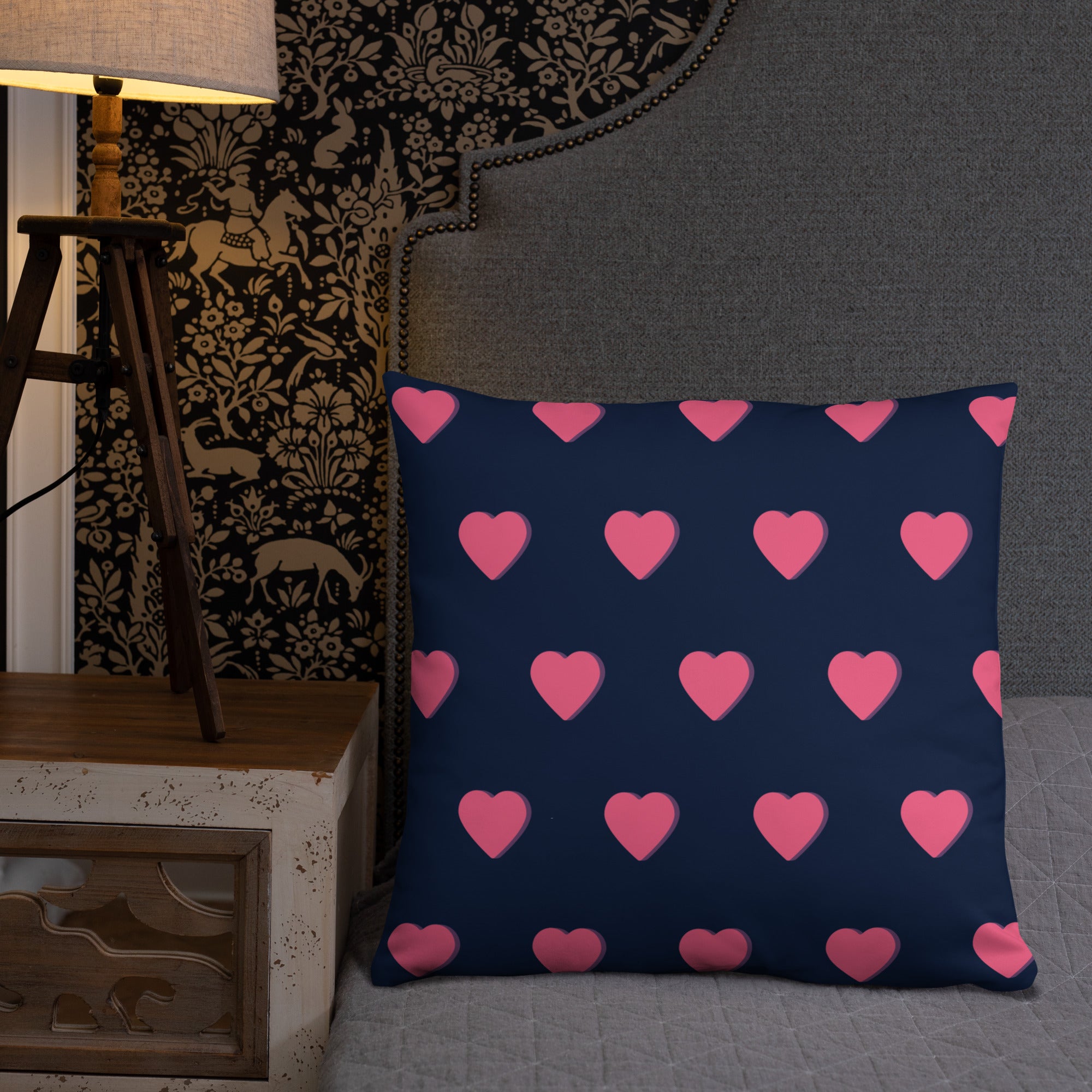 Pink Heart Decorative Pillows