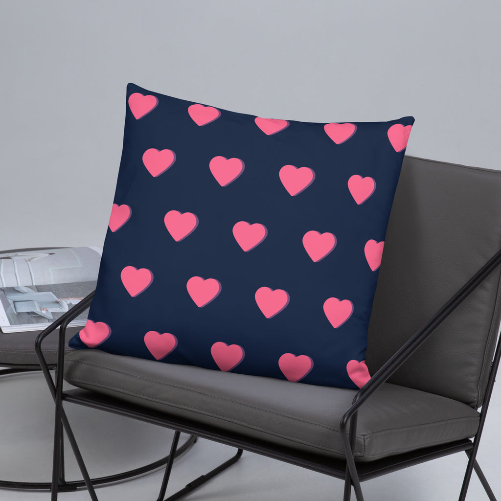 Pink Heart Decorative Pillows